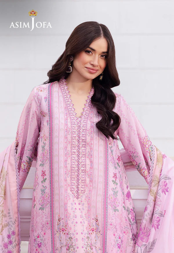 Asim Jofa Embroidered 3 Piece Suit