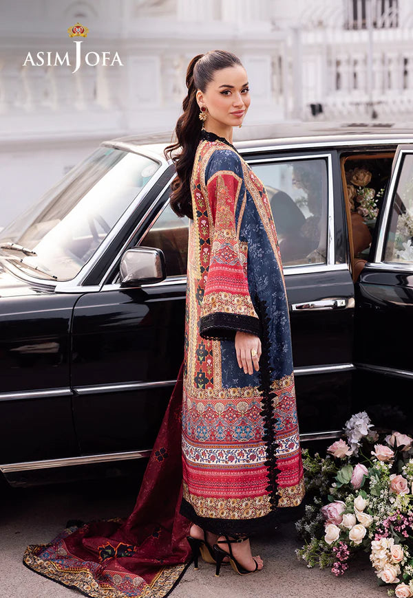 Asim Jofa Embroidered 3 Piece Suit