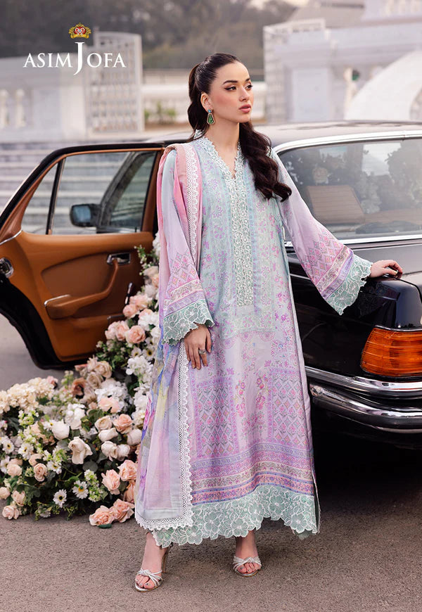 Asim Jofa Embroidered 3 Piece Suit