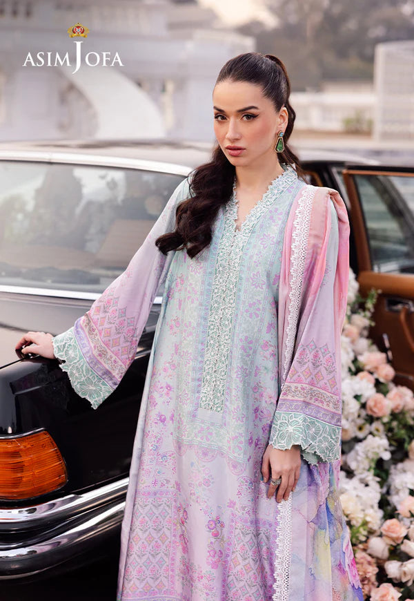 Asim Jofa Embroidered 3 Piece Suit