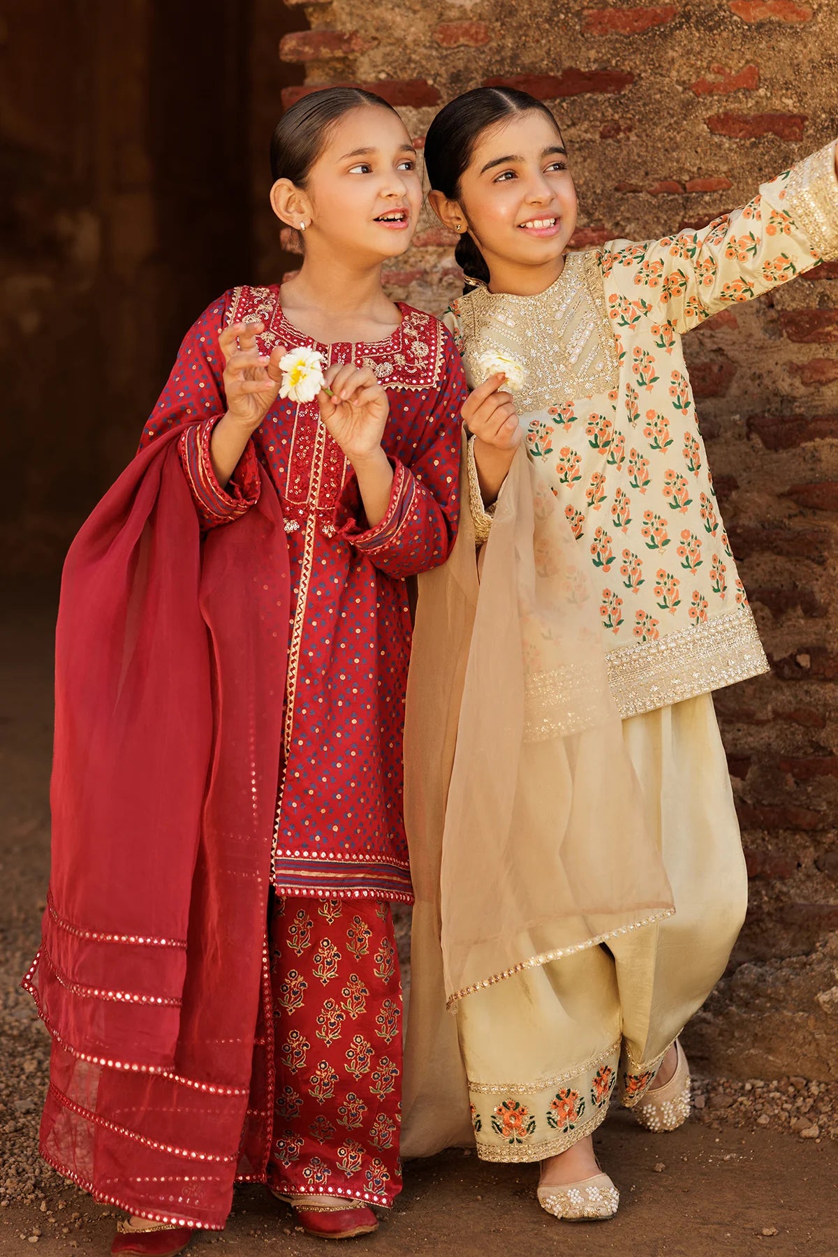Charizma Embroidered Raw Silk 3 Piece Suit