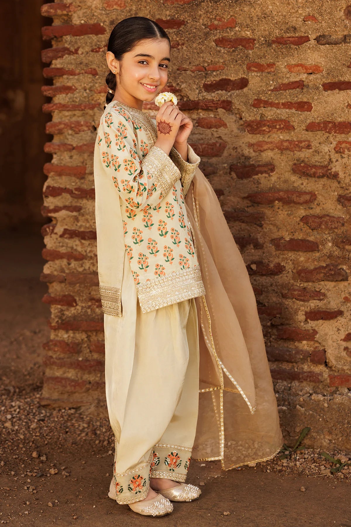Charizma Embroidered Raw Silk 3 Piece Suit