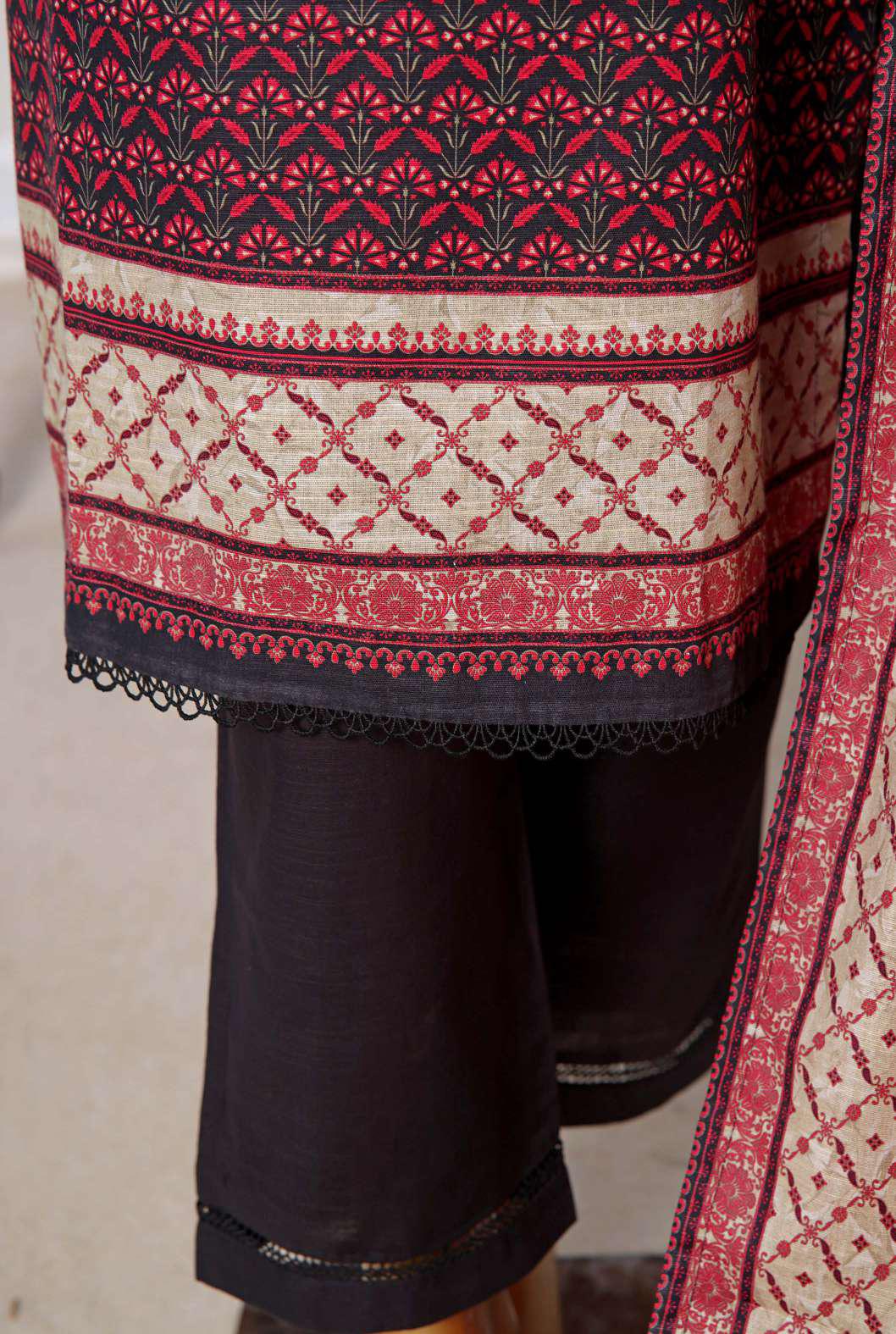 Sada Bahar Printed Khaddar 3 Piece