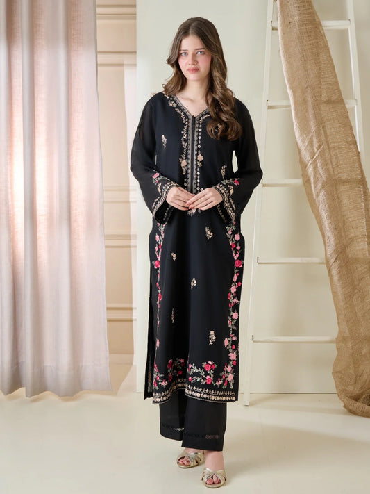 2 Piece - Embroidered Swiss Voile Suit