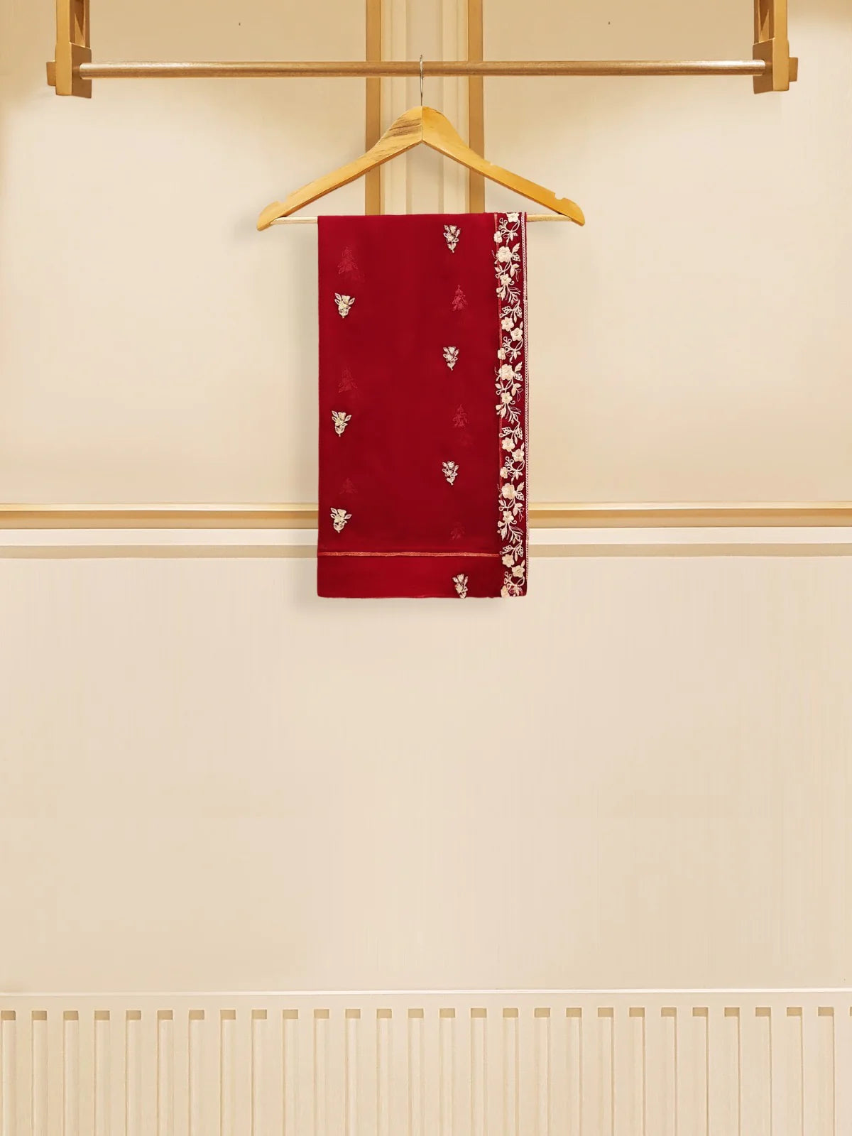 Aghanoor Pure Heavily Embroidered Chiffon 3 Piece Suit