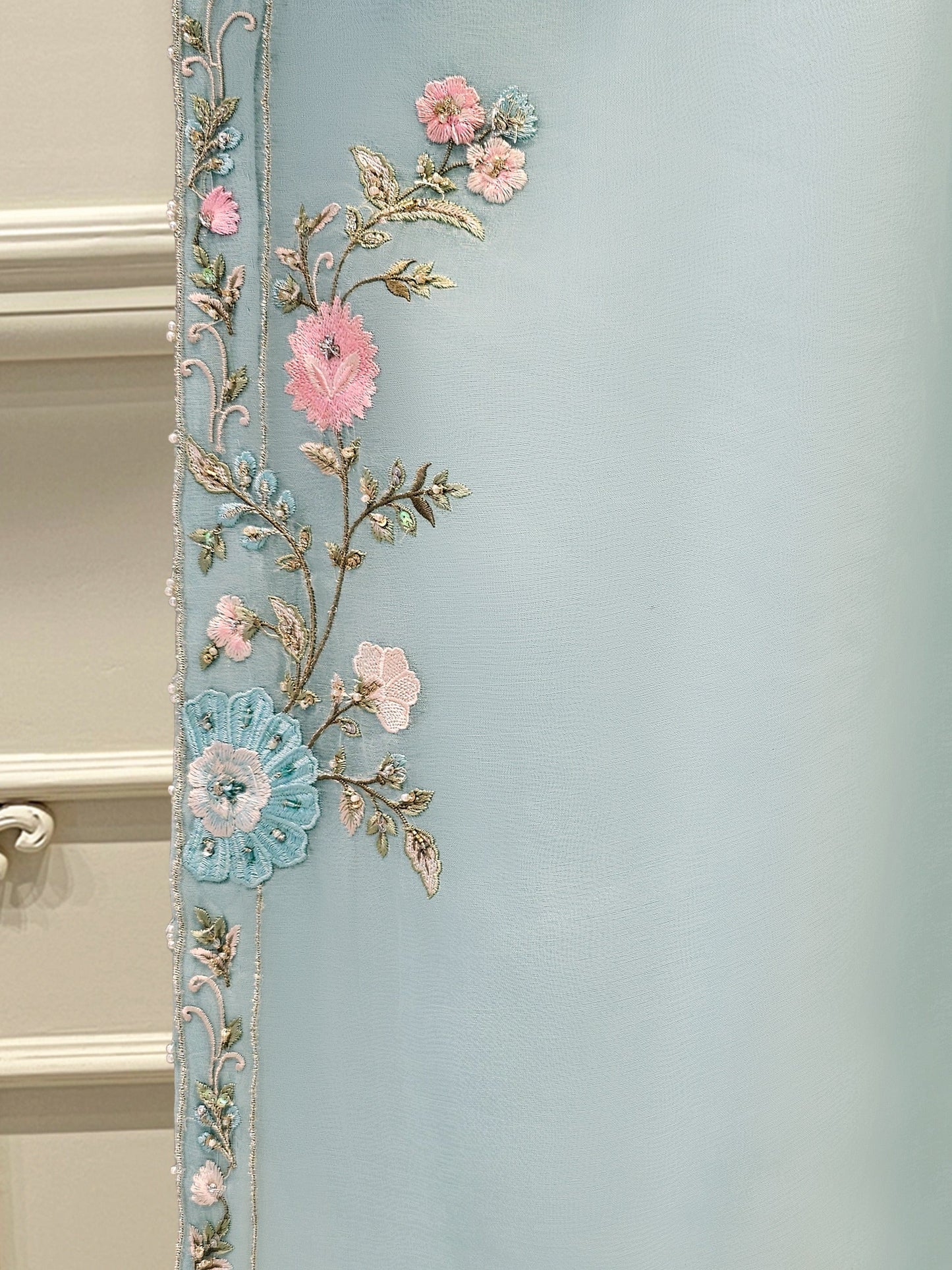 Aghanoor Embroidered Organza 3 Piece Suit