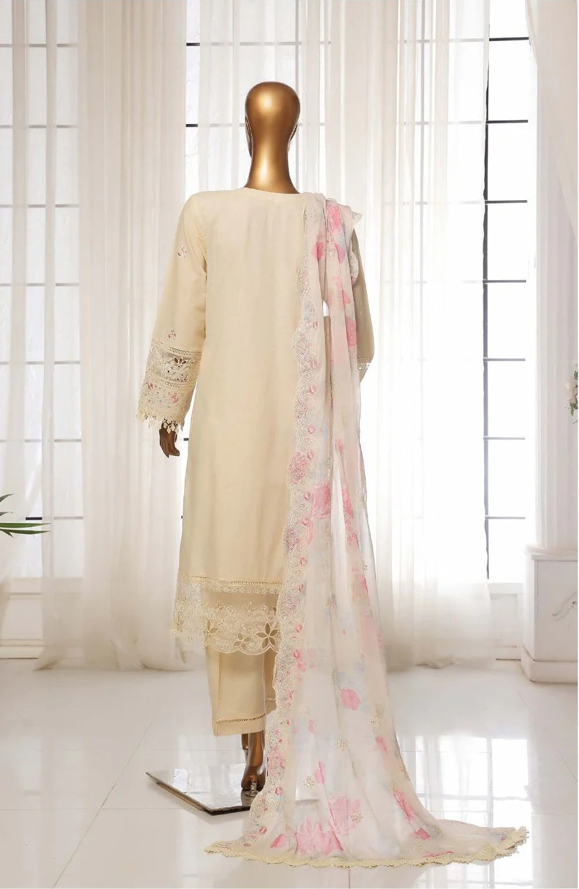 Sadabahar Luxury Embroidered Cambric Lawn 3 Piece