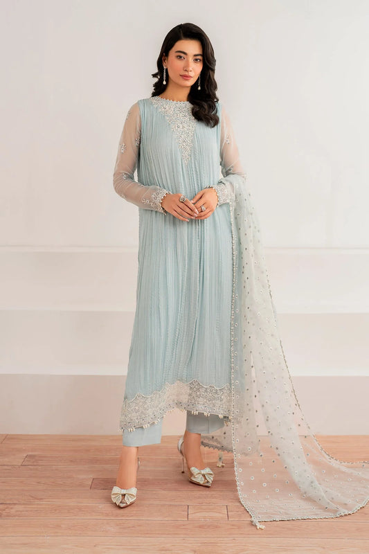 BAROQUE Pret Embroidered Chiffon 3 piece Suit
