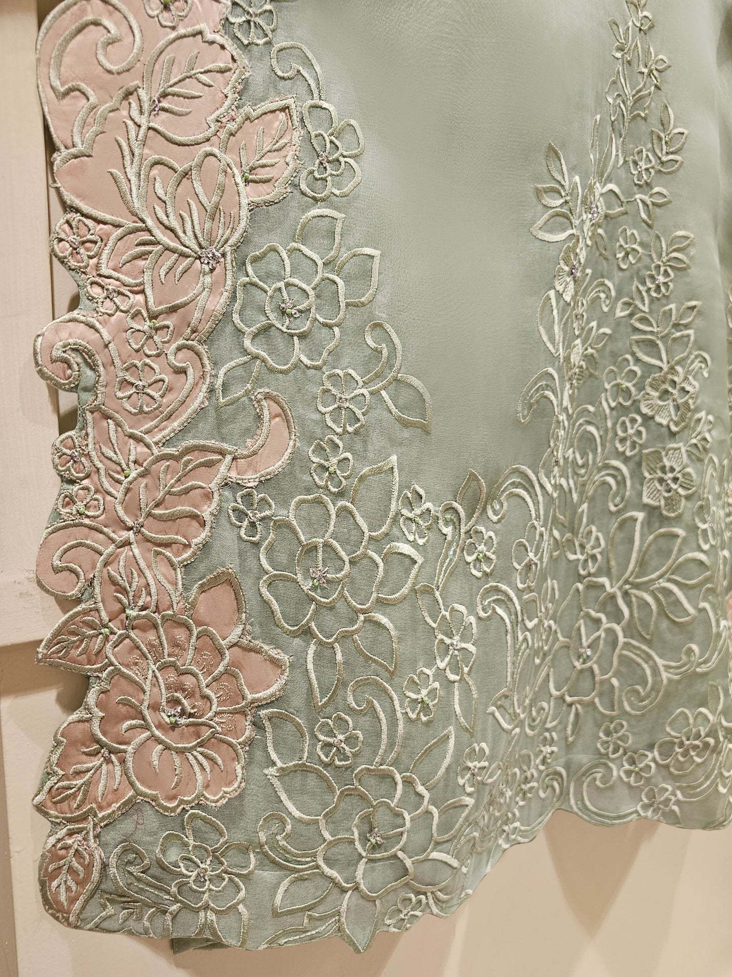 AGHANOOR 3 Piece - Pure Organza Embroidered Suit