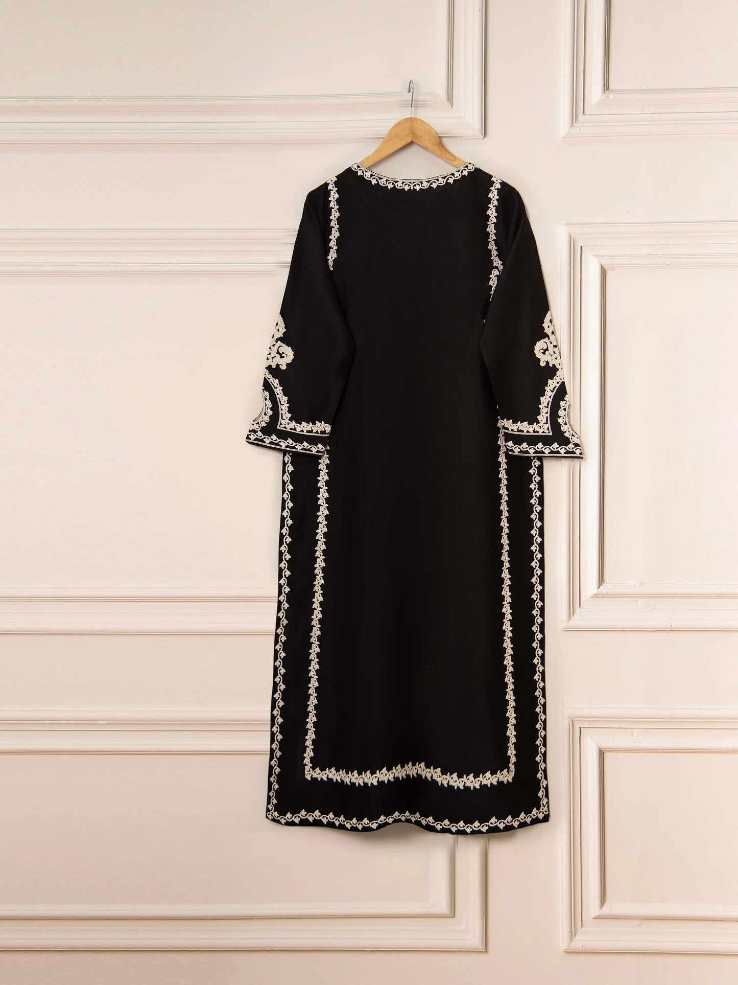 THREE PIECE PURE COTTON NET SHIRT WITH ORGANZA DUPATTA & SILK PANT