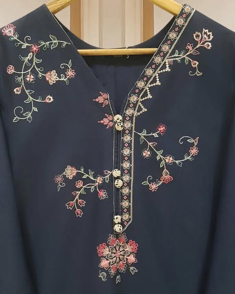 AGHANOOR JACQUARD LAWN EMBROIDERED SHIRT