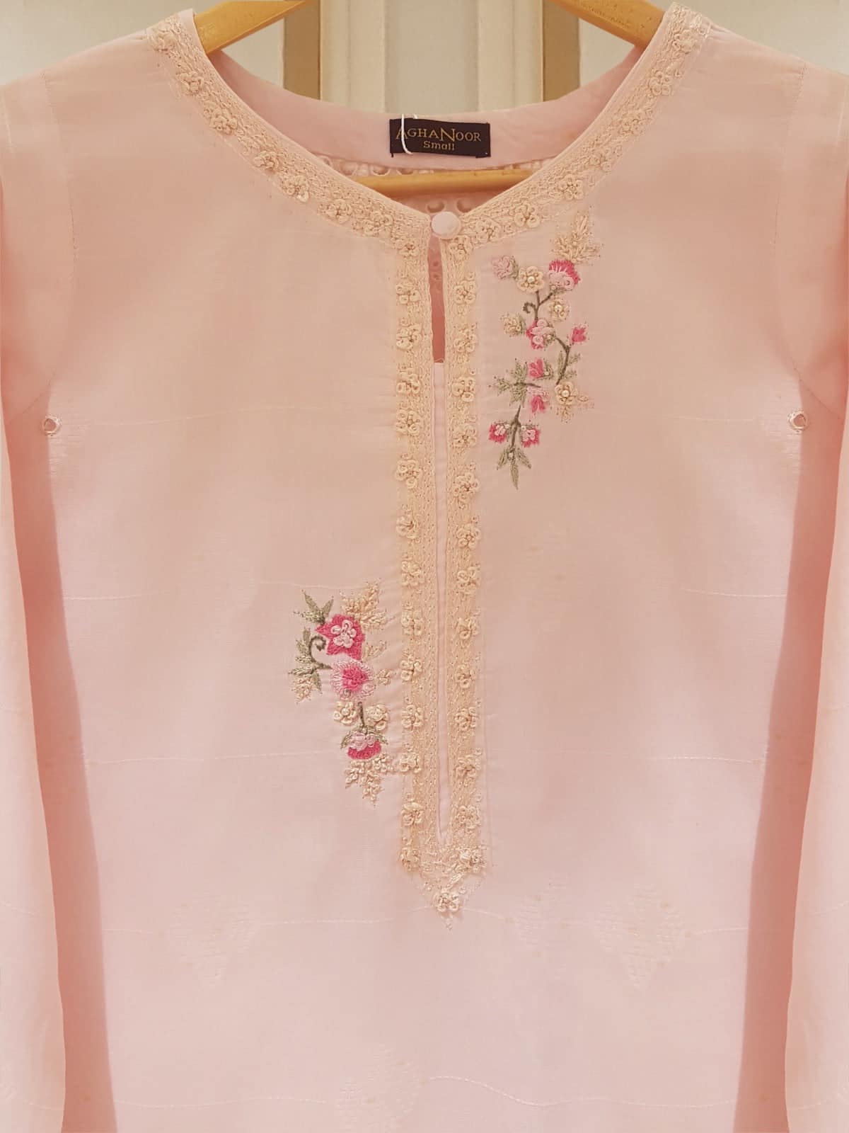AGHANOOR JACQUARD LAWN EMBROIDERED SHIRT