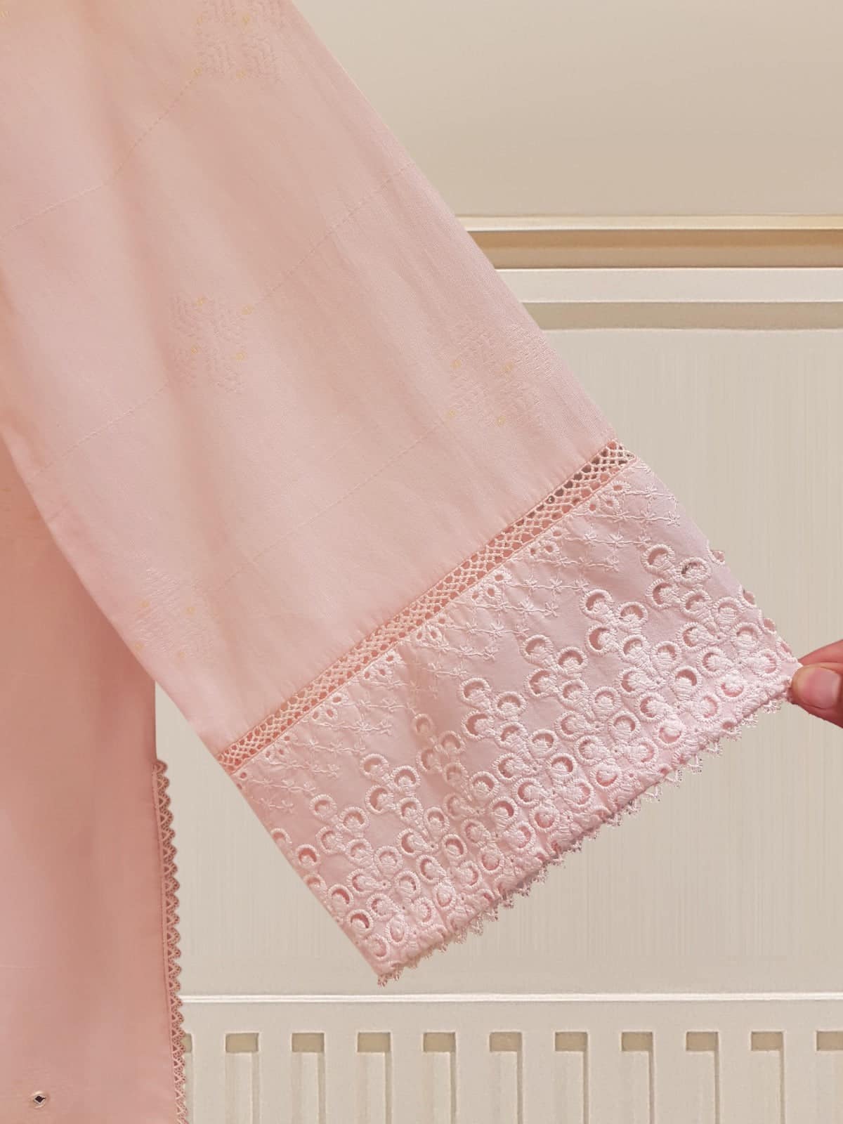 AGHANOOR JACQUARD LAWN EMBROIDERED SHIRT