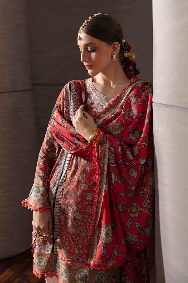 Sana Safinaz Printed Linen Shirt & Dupatta