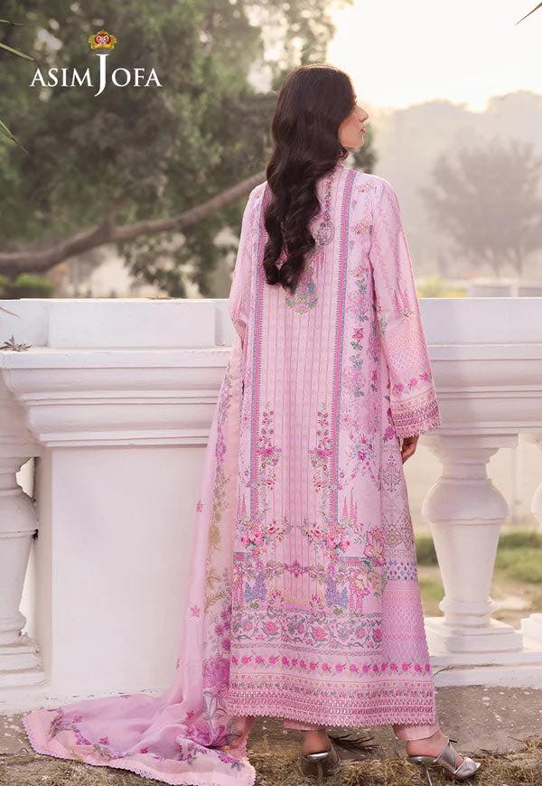 Asim Jofa Embroidered 3 Piece Suit