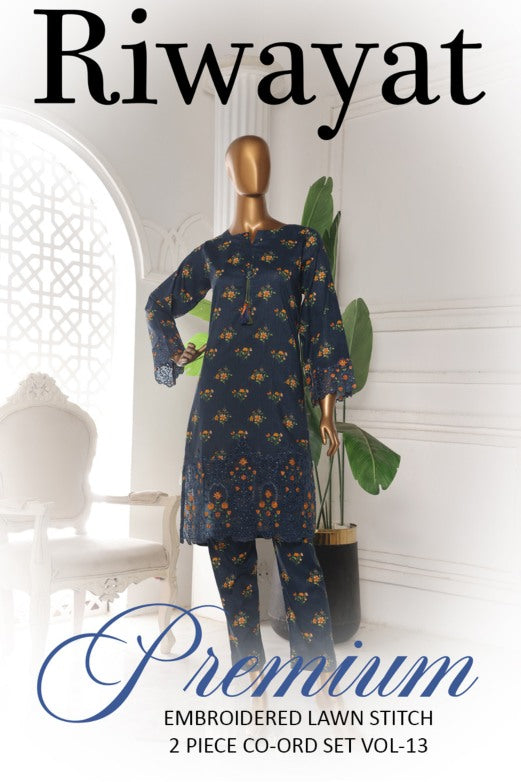 Riwayat Embroidered Lawn Co-ord Set