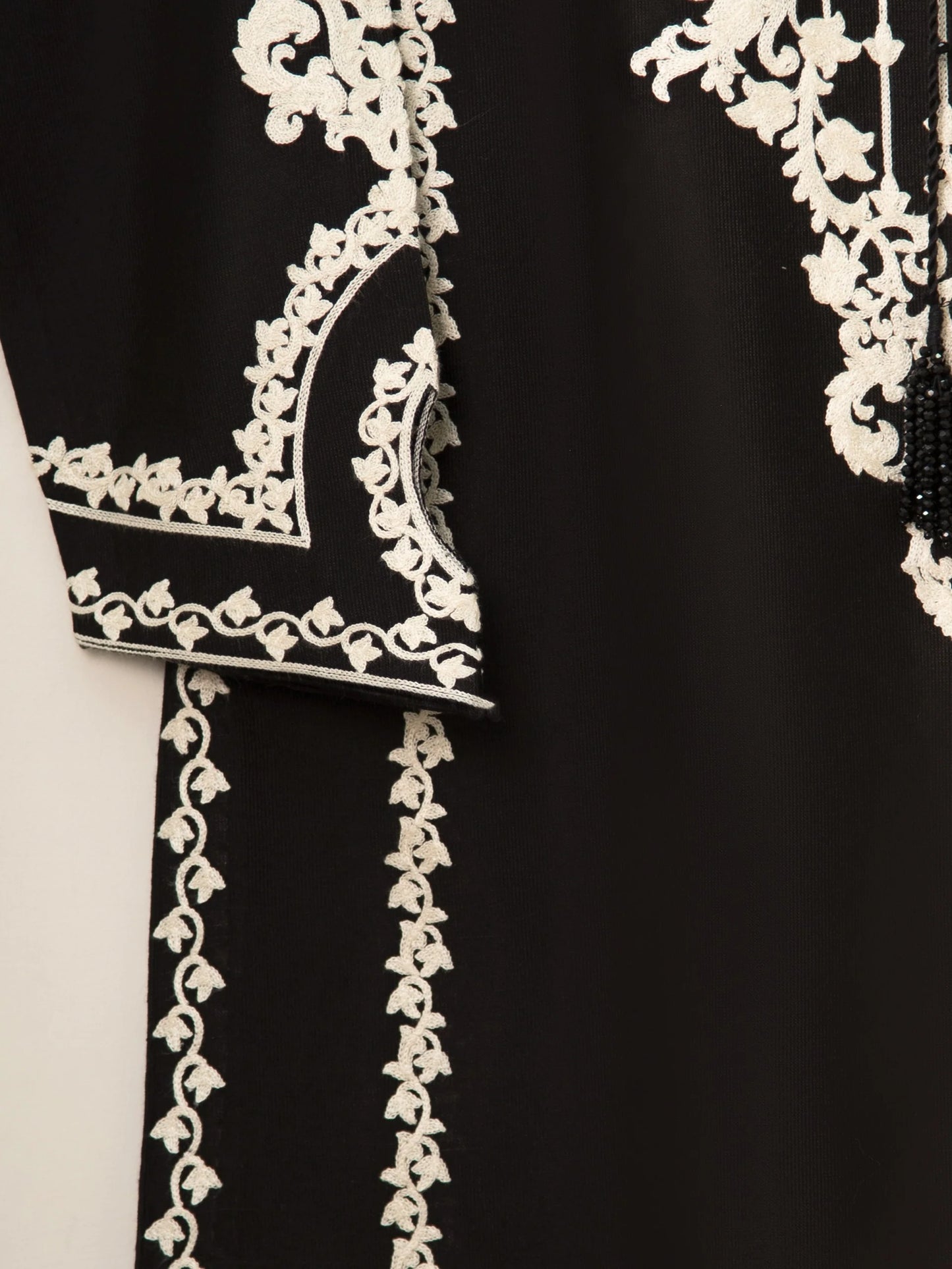 THREE PIECE PURE COTTON NET SHIRT WITH ORGANZA DUPATTA & SILK PANT