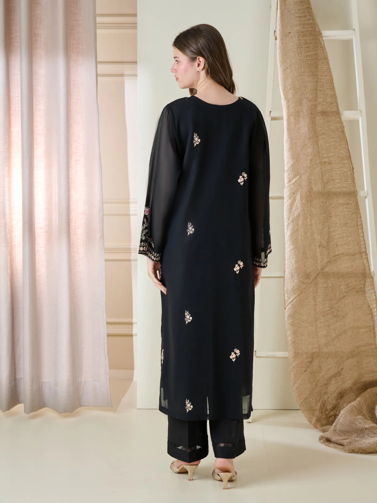 2 Piece - Embroidered Swiss Voile Suit