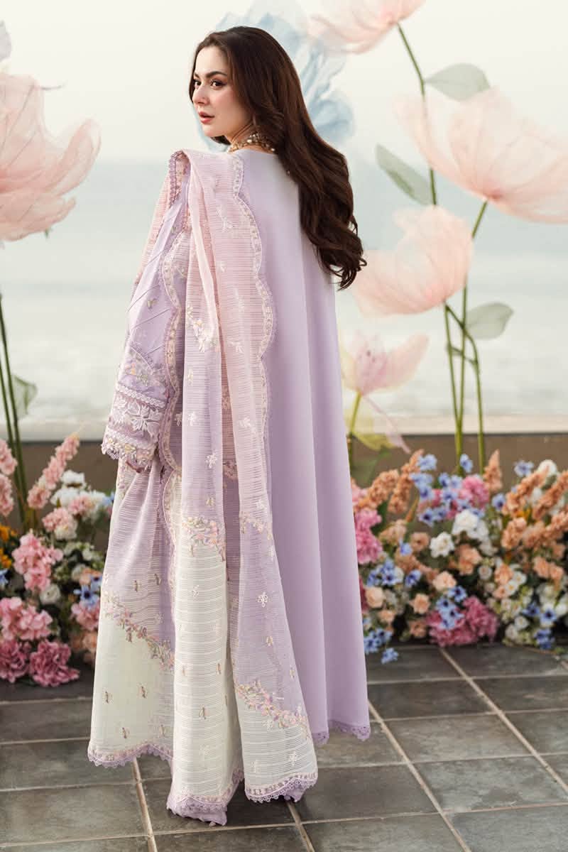 Qalamkar Sahil Embroidered Luxury Lawn 3 Piece Suit- Evelyn