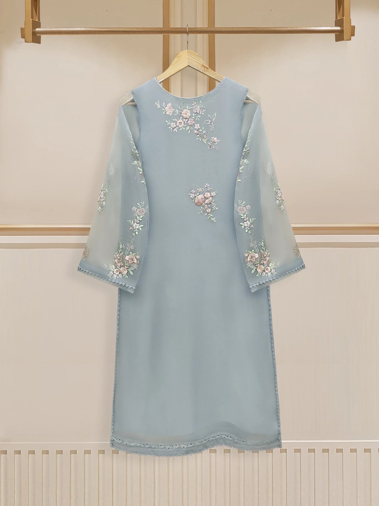 AGHANOOR 3 Piece - Pure Organza Embroidered Suit