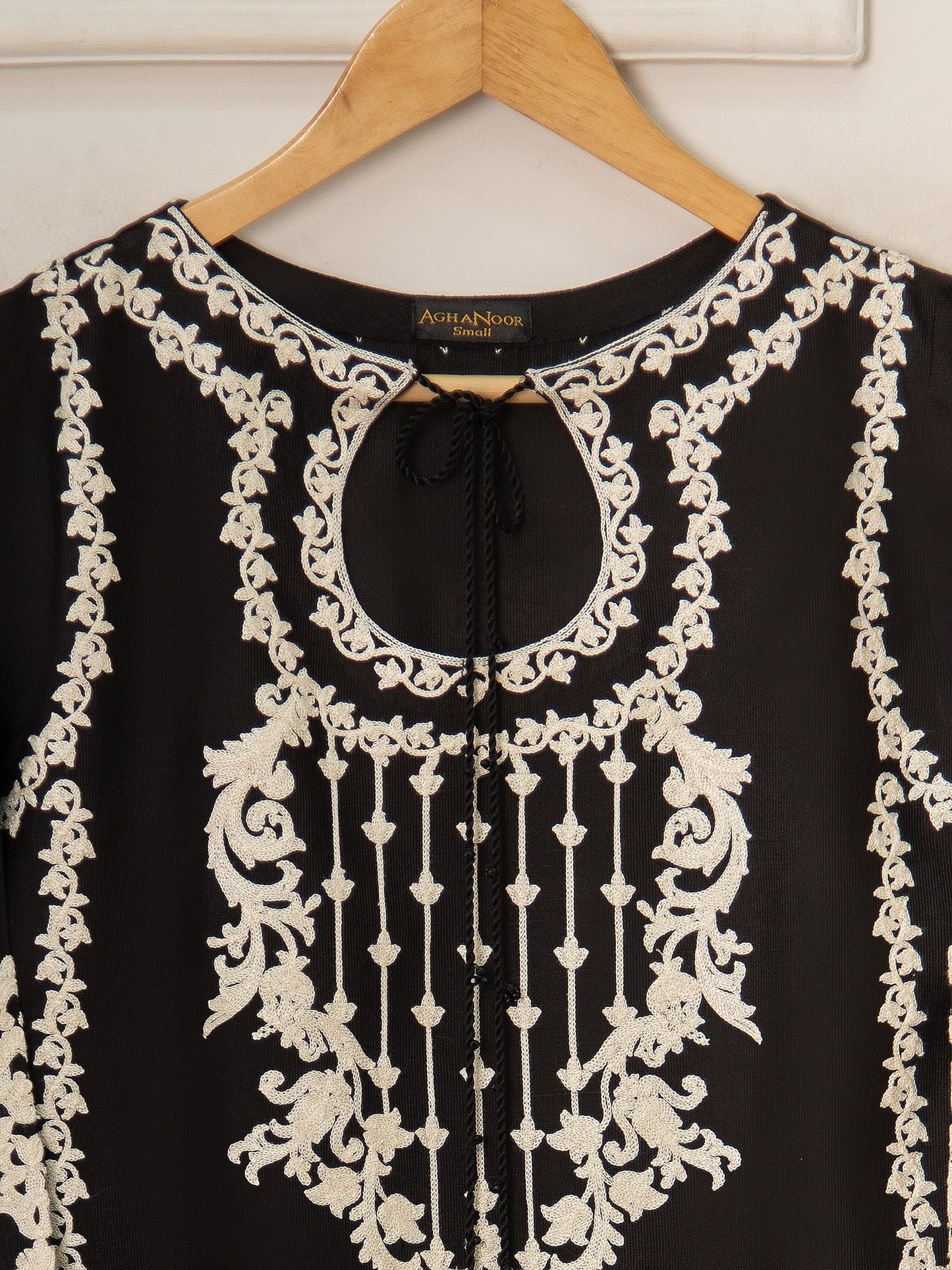 THREE PIECE PURE COTTON NET SHIRT WITH ORGANZA DUPATTA & SILK PANT