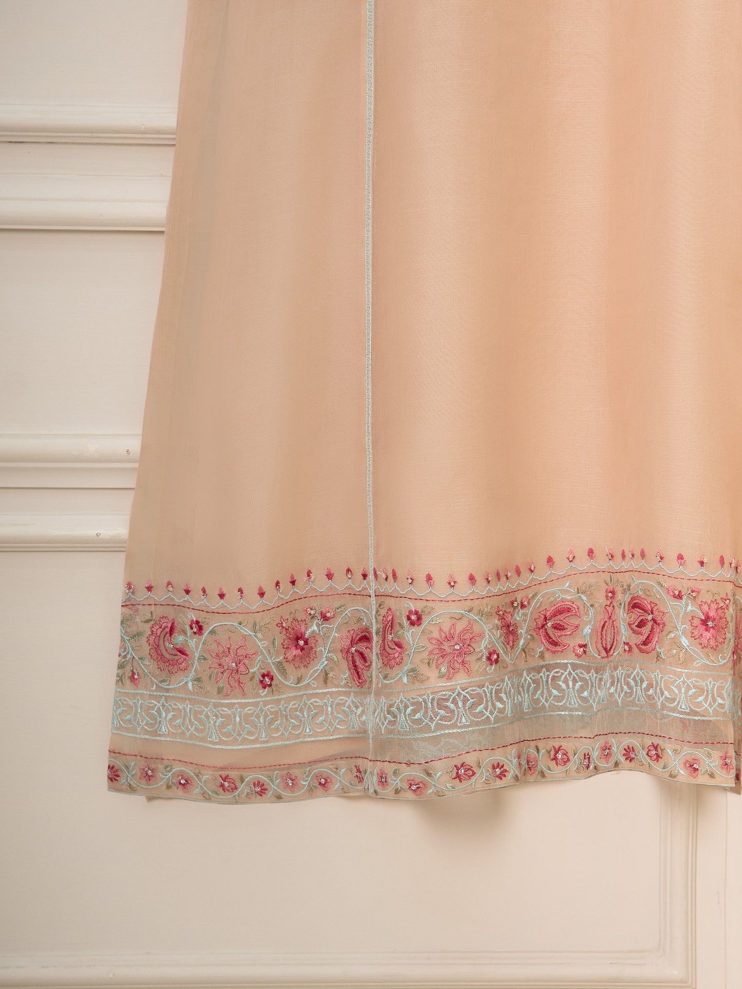 Aghanoor Heavily Embroidered Organza 3 Piece Suit