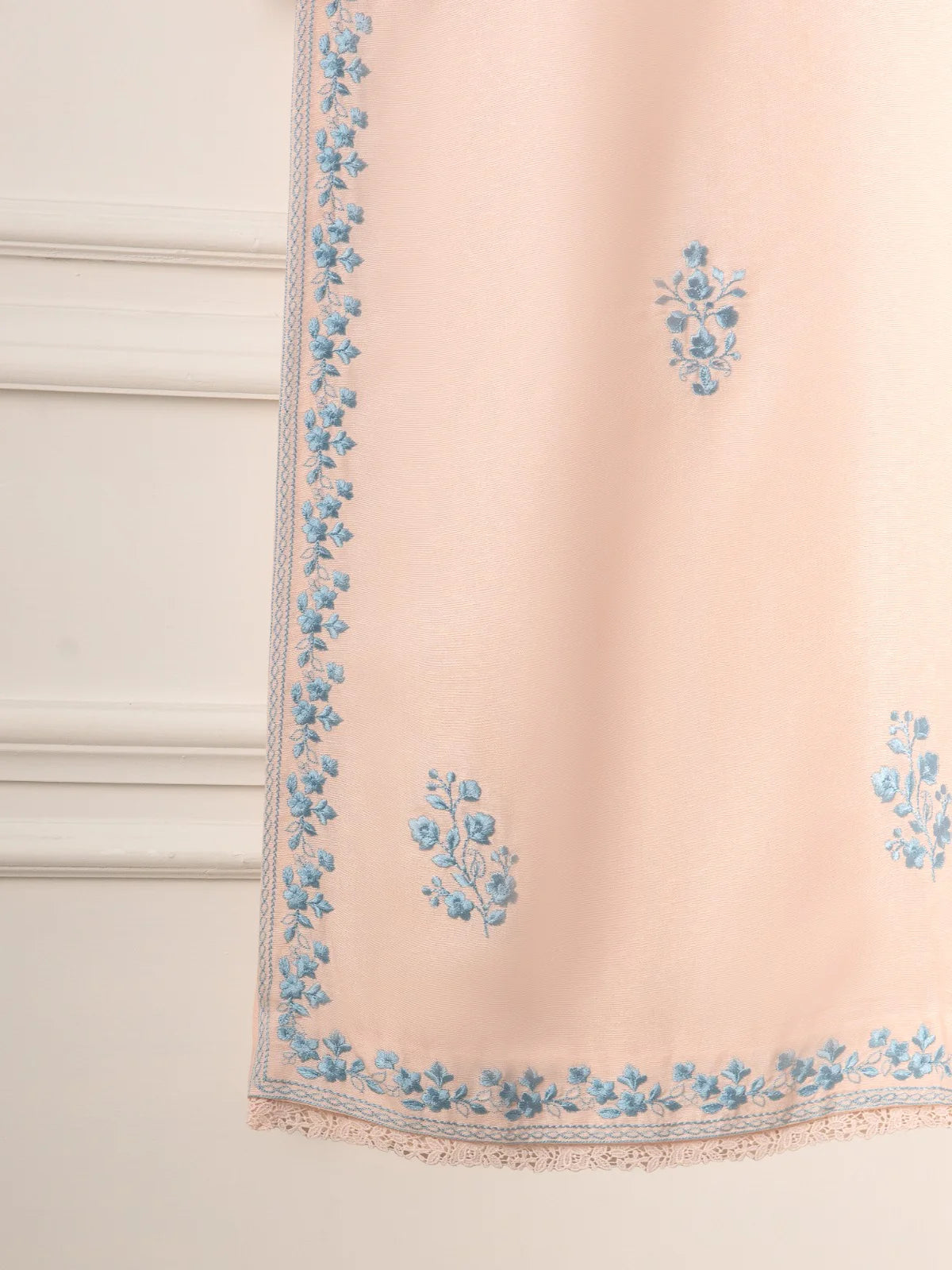 AGHANOOR TWO EMBROIDERED KARANDI SHIRT WITH DUPATTA