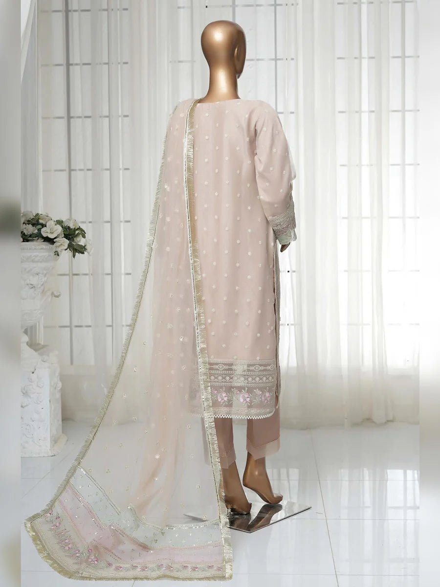 Sadabahar Mahpara Stitched Embroidered Organza 3 Piece