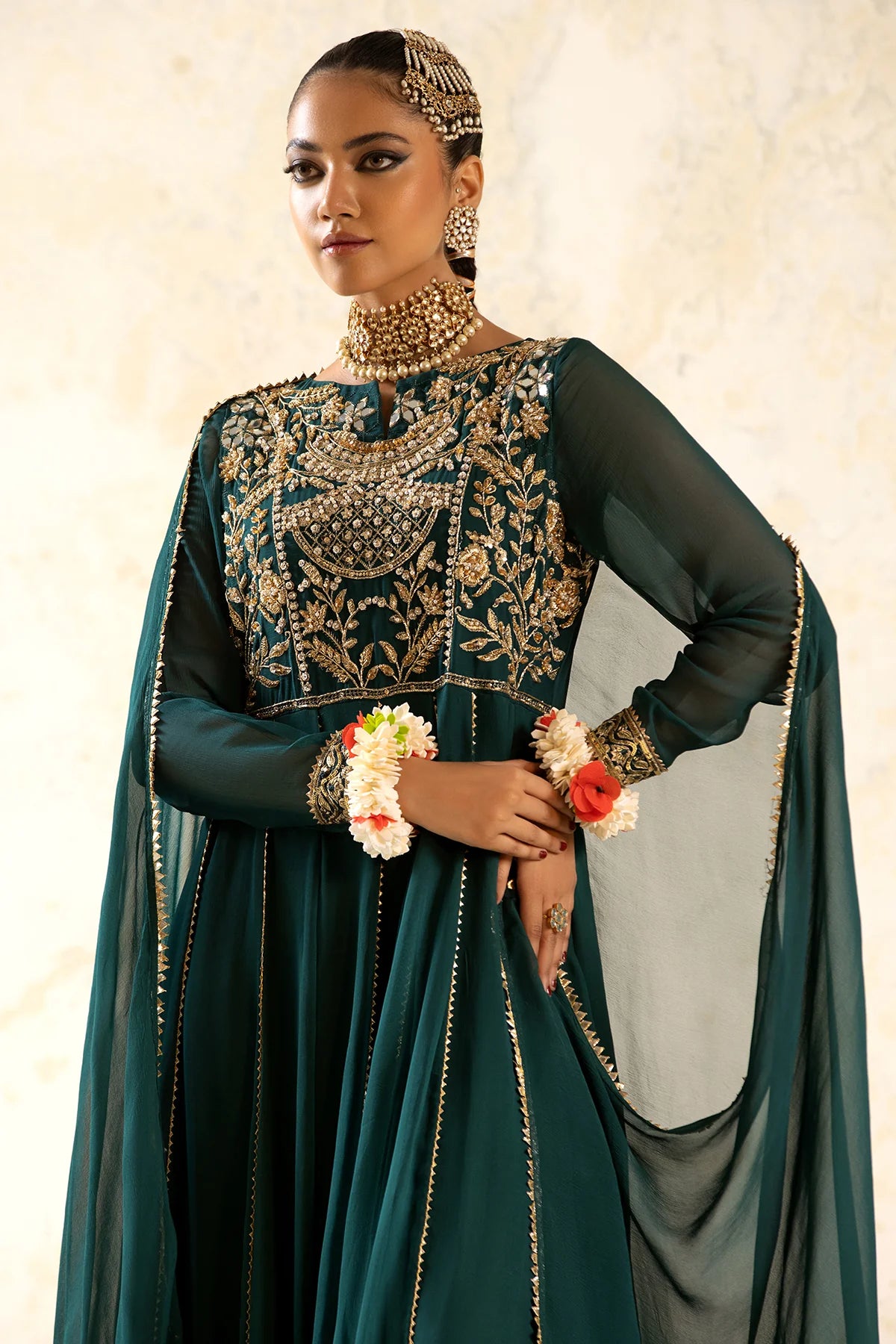 Charizma Mi Amor Embroidered Chiffon 3 Piece Suit