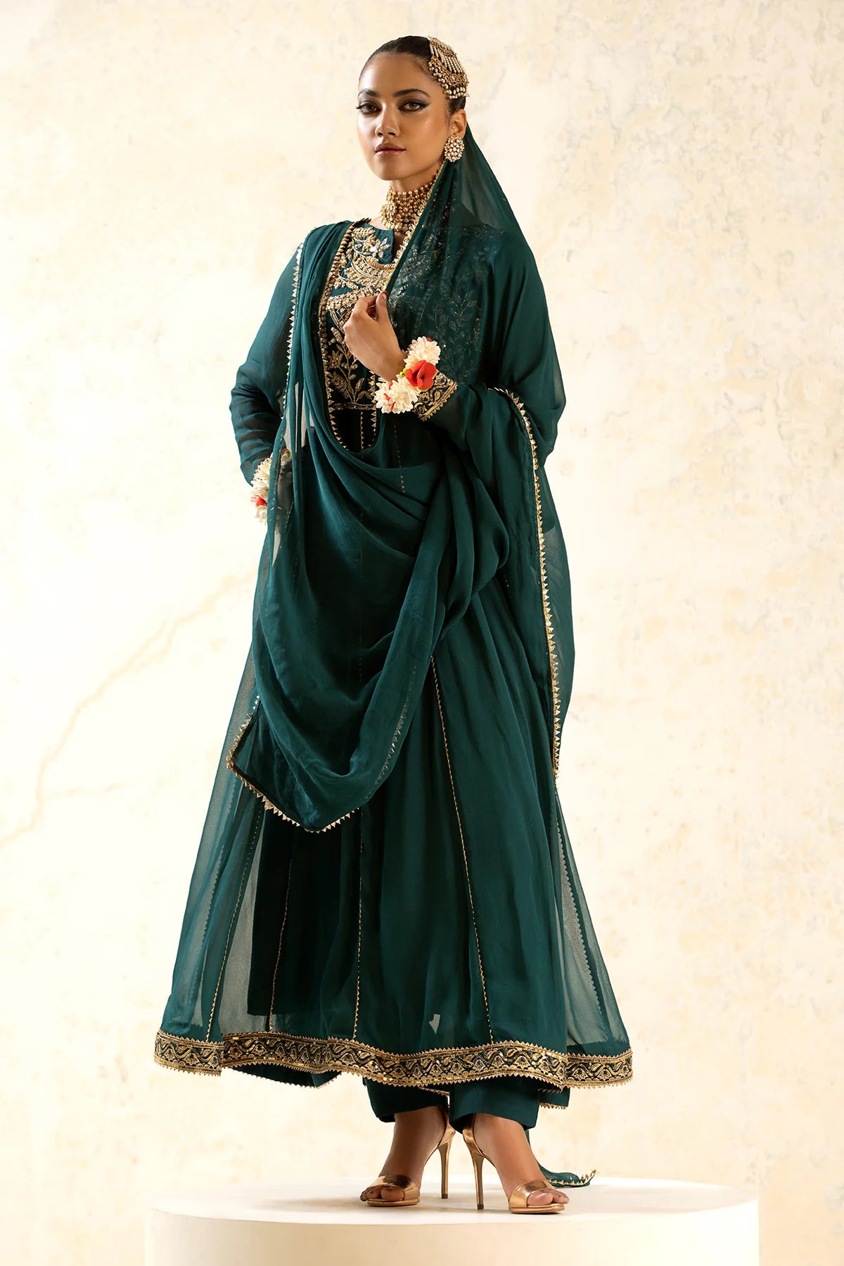 Charizma Mi Amor Embroidered Chiffon 3 Piece Suit