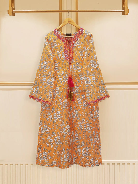 AGHANOOR PIMA COTTON LAWN EMBROIDERED SHIRT