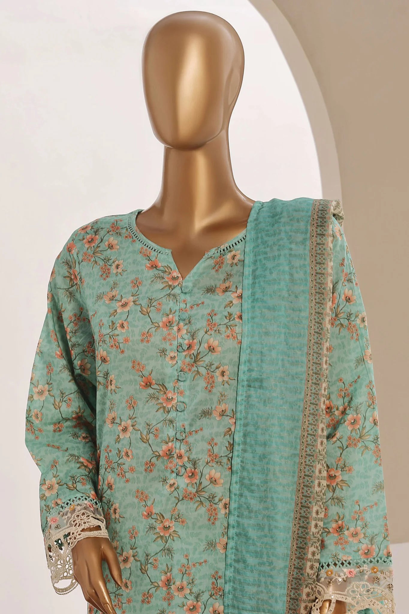 Sada Bahar Lawn Cutwork 3 Piece
