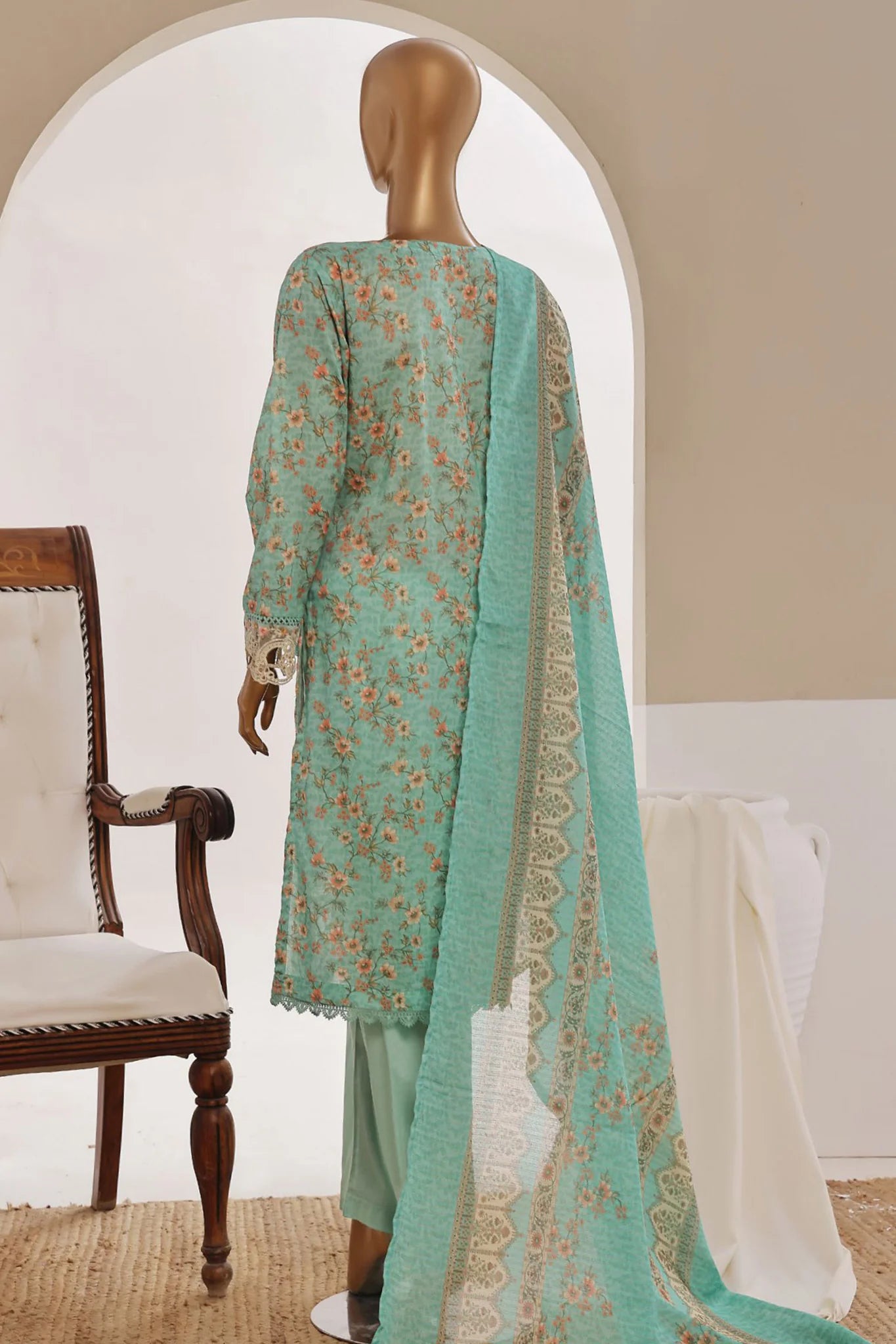 Sada Bahar Lawn Cutwork 3 Piece