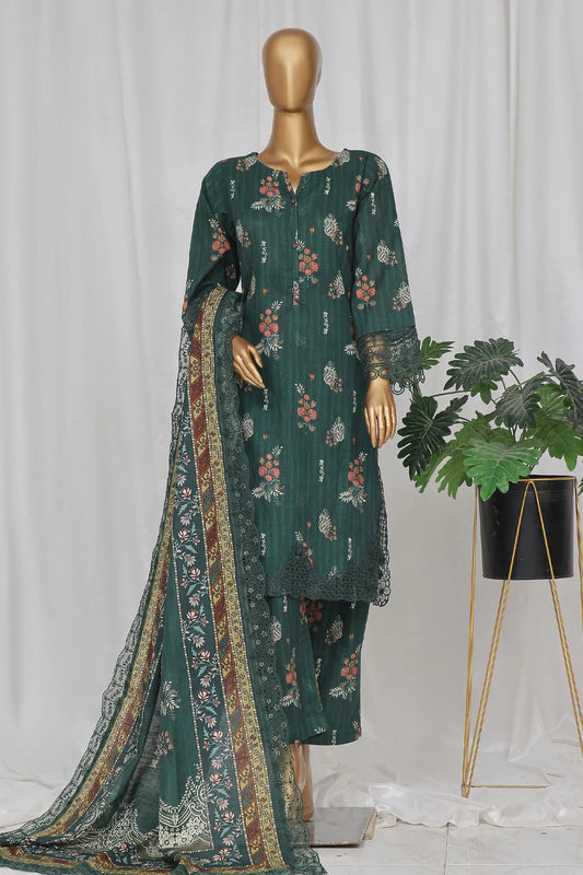 Sada Bahar Embroidered Khaddar Cutwork 3 Piece