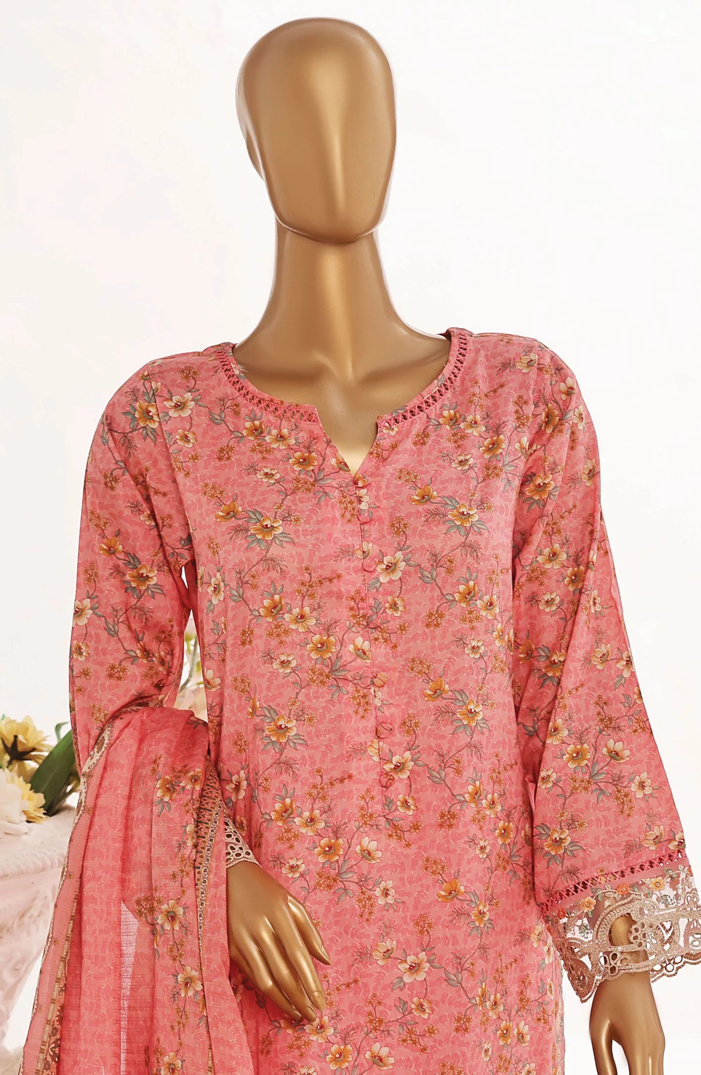 Sada Bahar Lawn Cutwork 3 Piece