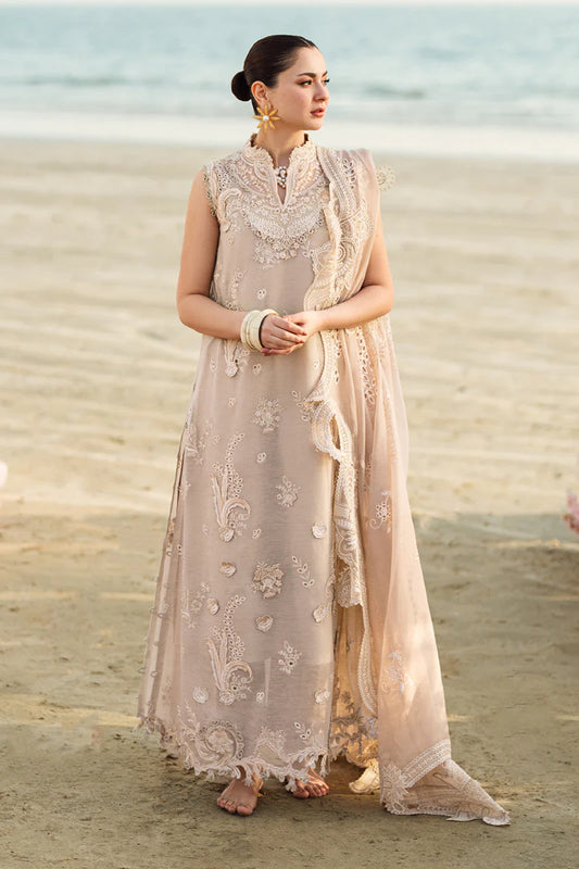 Qalamkar Pret Embroidered Lawn 3 Piece Suit
