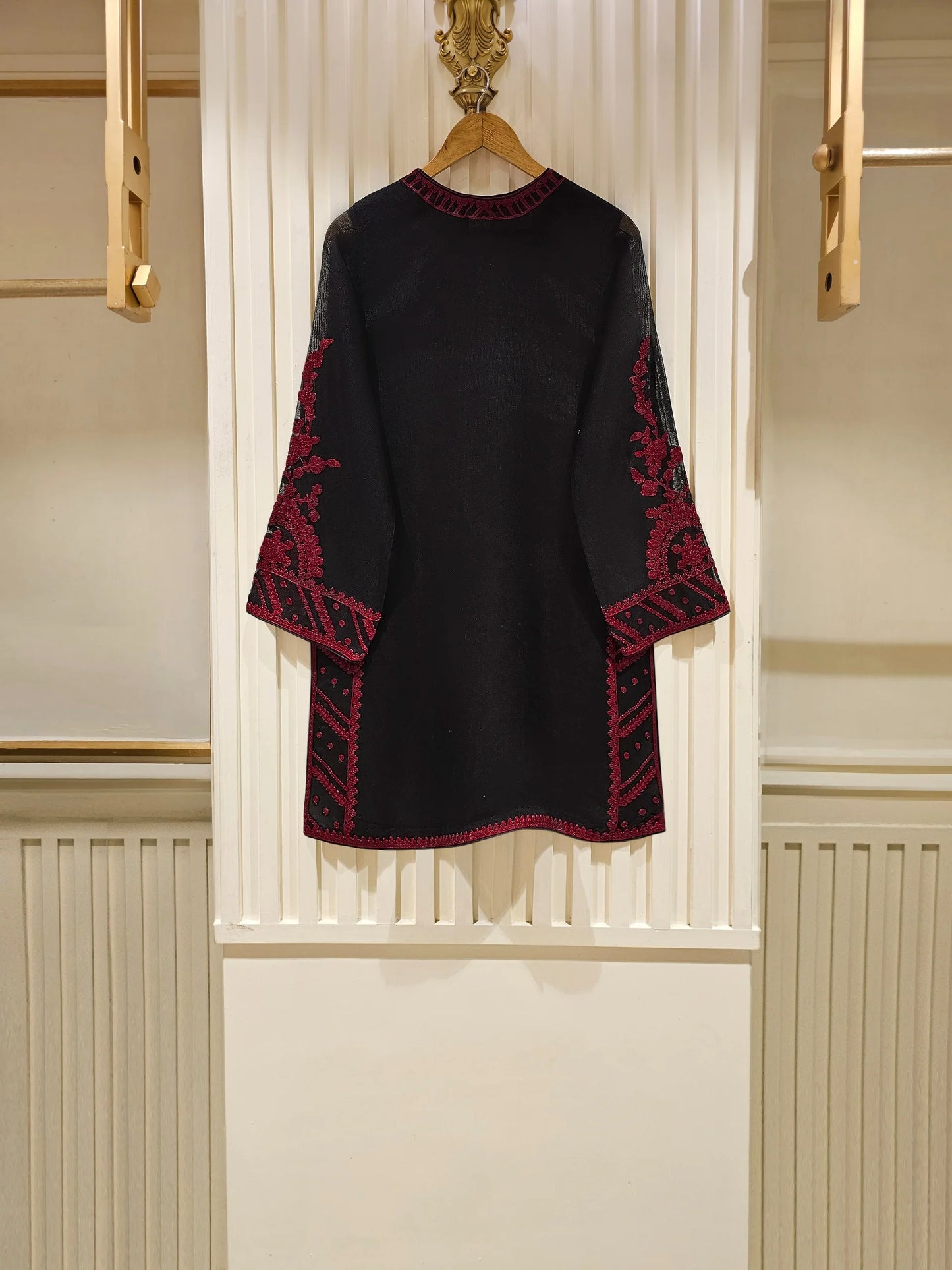AGHANOOR COTTON NET SHIRT WITH PANT