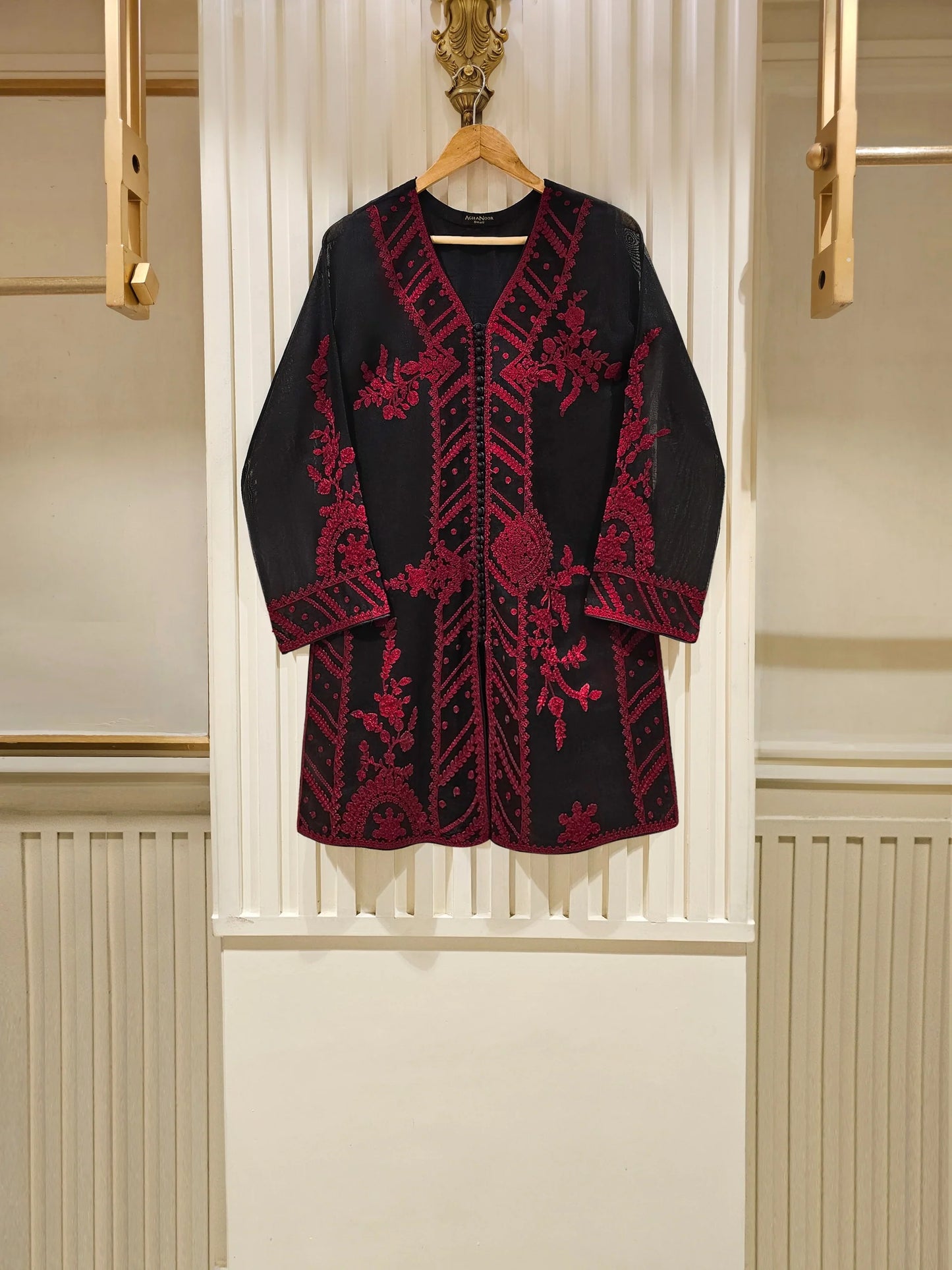 AGHANOOR COTTON NET SHIRT WITH PANT