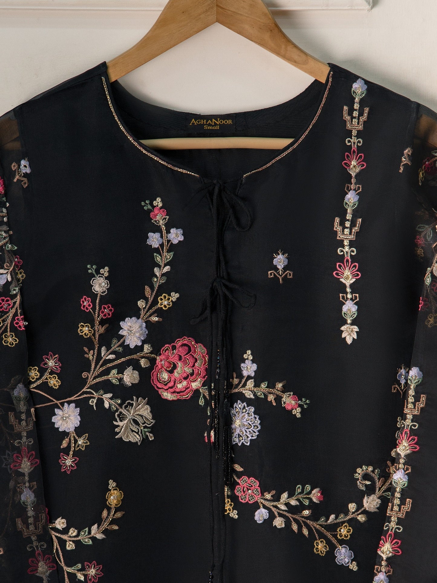 AGHANOOR 3 Piece - Pure Organza Embroidered Suit
