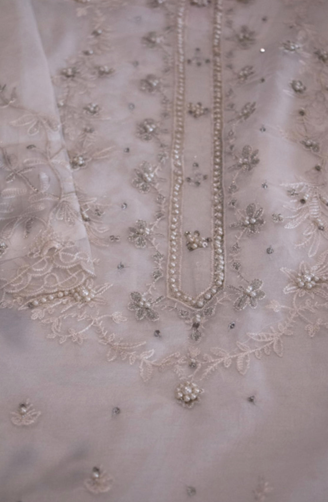 Organza Embroidered 3 Piece Suit