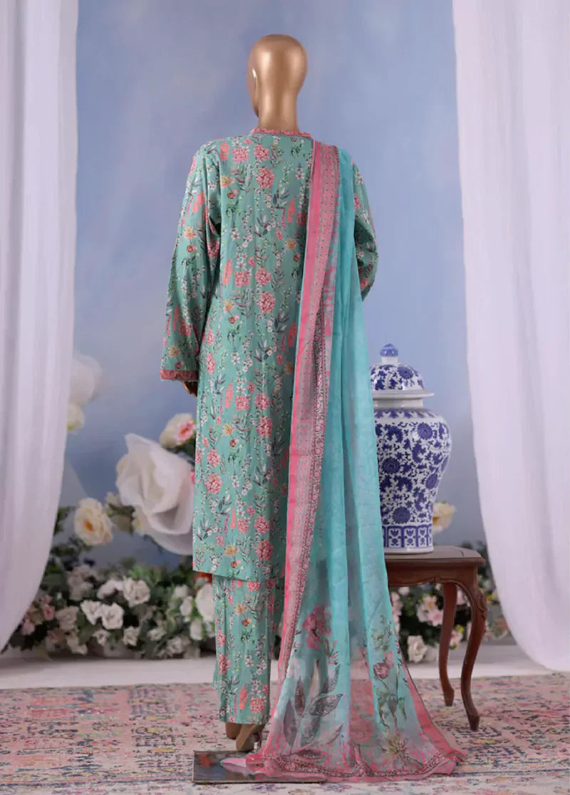 Bin Saeed 3 Piece Lawn Cotton Suit