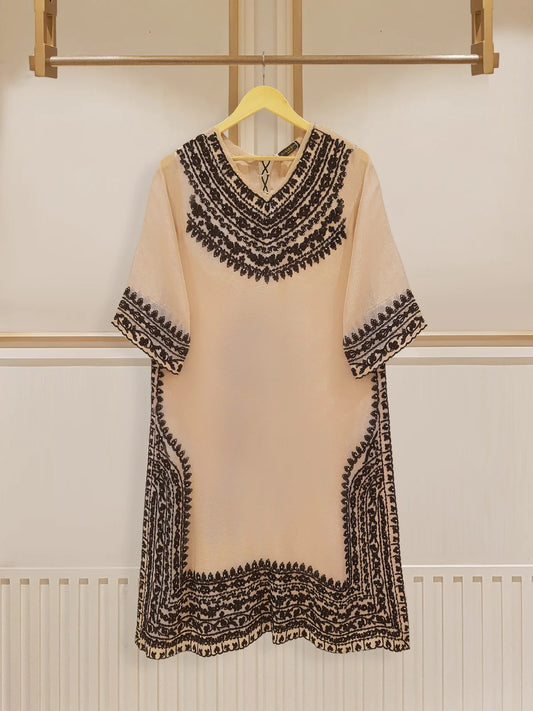 PURE COTTON NET EMBROIDERED SHIRT AND PANT