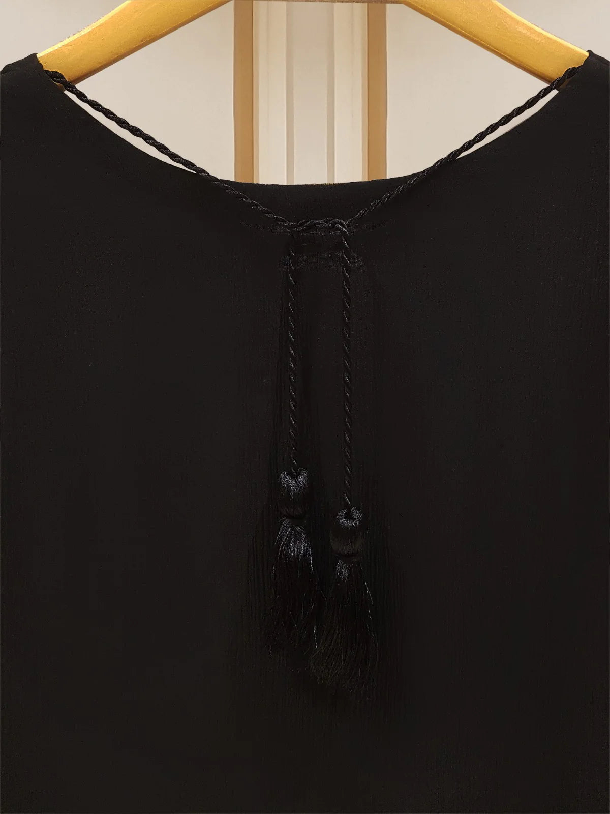 AGHANOOR BLACK PURE CHIFFON BEAUTIFUL EMBROIDERED SHIRT AND PANT