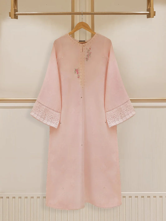 AGHANOOR JACQUARD LAWN EMBROIDERED SHIRT