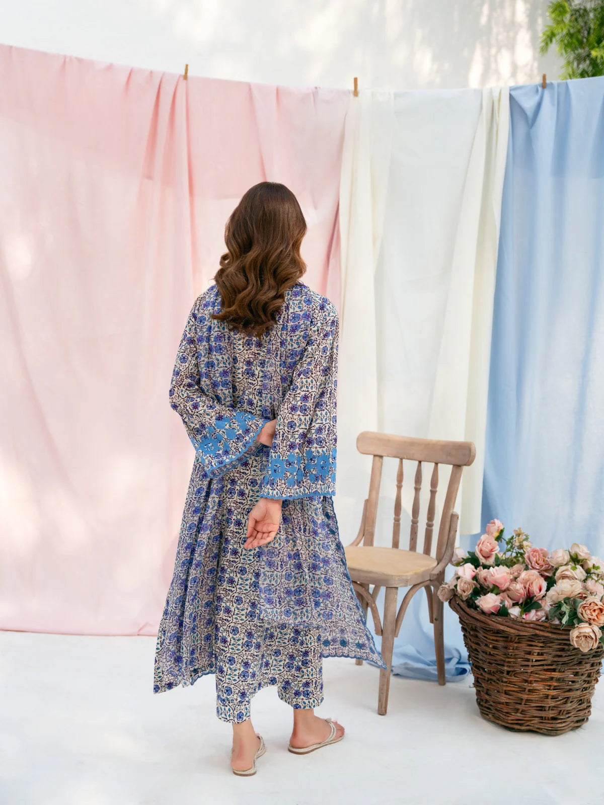AGHANOOR PREMIUM DIGITAL LAWN SHIRT WITH CHIFFON DUPATTA