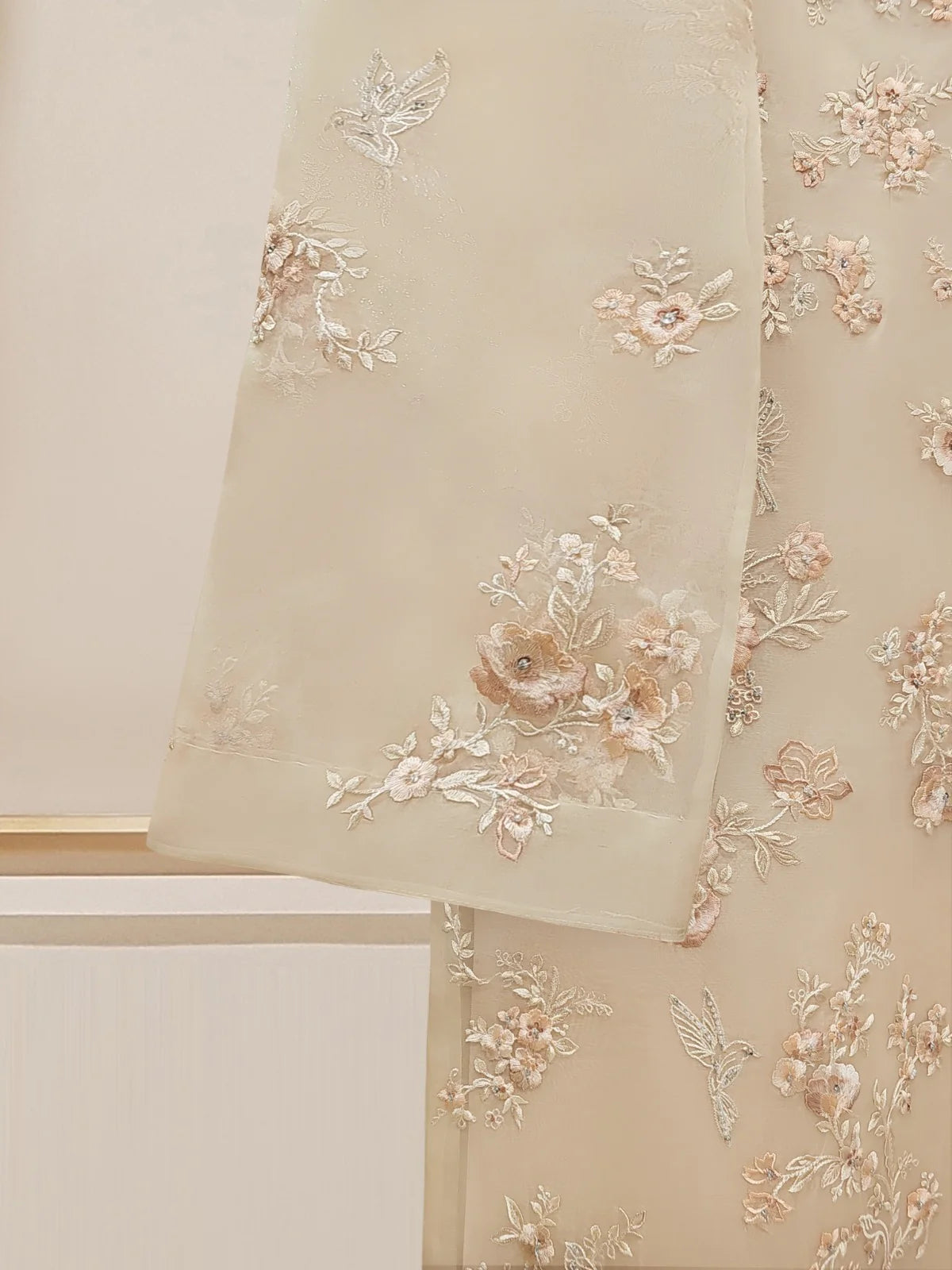 AGHANOOR 3 Piece Pure Organza Suit