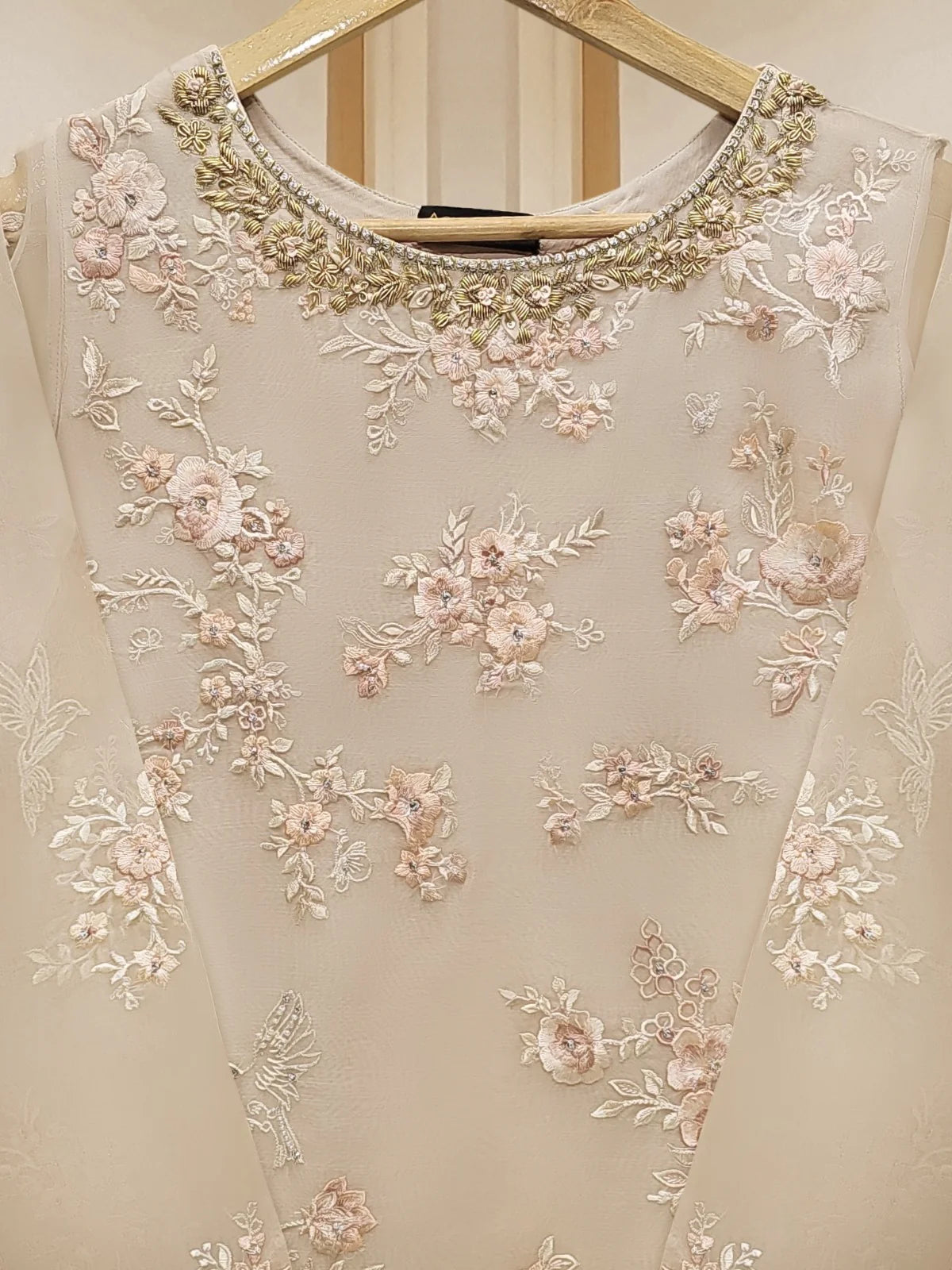 AGHANOOR 3 Piece Pure Organza Suit