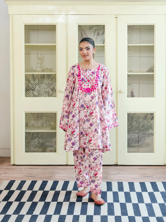 AGHANOOR CAMBRIC COTTON EMBROIDERED SHIRT