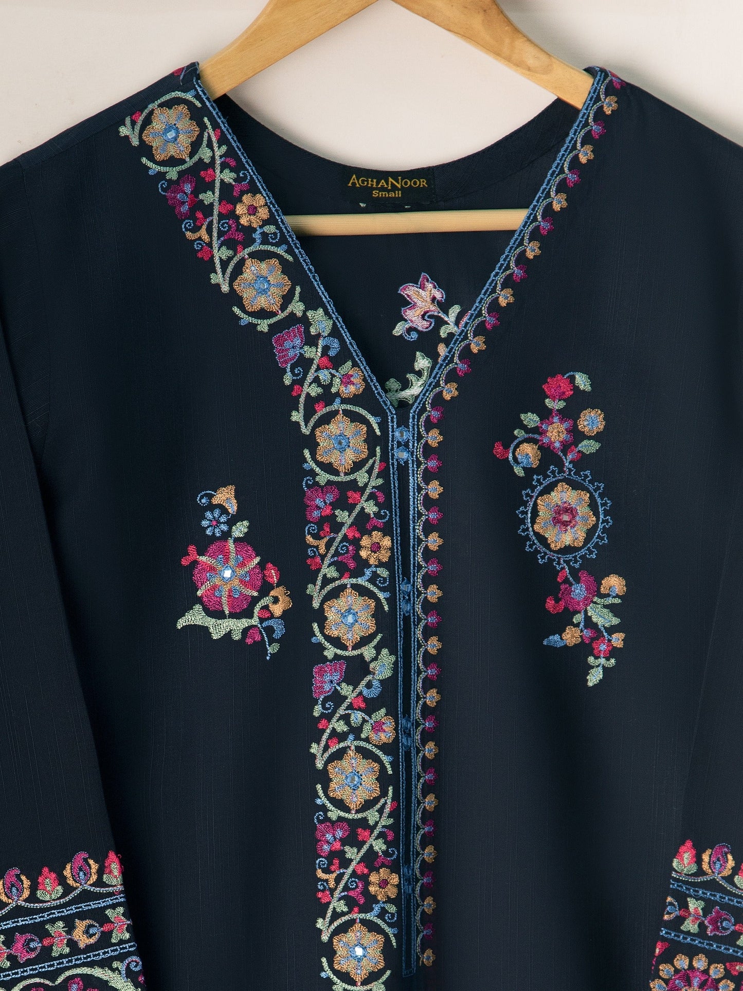 AGHANOOR 2 PIECE EMBROIDERED KHADDAR SHIRT & PANT