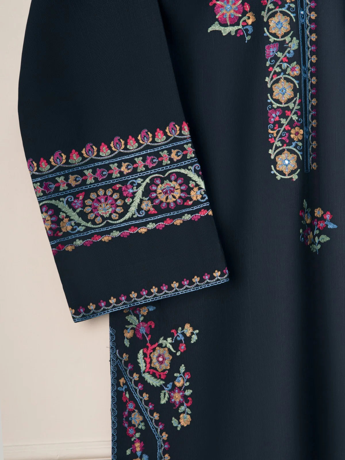 AGHANOOR 2 PIECE EMBROIDERED KHADDAR SHIRT & PANT